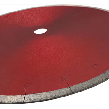 Hot Pressed Sintered Continuous Rim Saw Blade With J-Slot